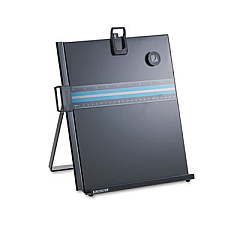Kensington Letter-Size Freestanding Desktop Copyholder, 40 Sheet Capacity, Stainless Steel, Black (62046)