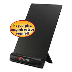 Smead Justick Frameless Electro-Surface Desktop Organizer and Copy Holder, 8" x 11", Black (02550)