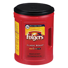 Folgers Coffee, Classic Roast, 40.3 oz Canister, 210/Pallet (0529CPL)