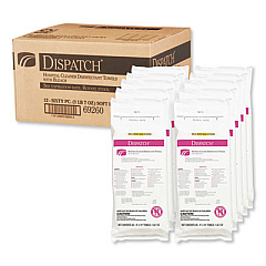 Clorox Healthcare Dispatch Cleaner Disinfectant Towels with Bleach, 9 x 10, Unscented, 60/Pack, 12 Packs/Carton (69260)