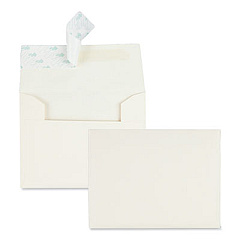 Quality Park Greeting Card/Invitation Envelope, A-2, Square Flap, Redi-Strip Closure, 4.38 x 5.75, Ivory, 100/Box (10741)