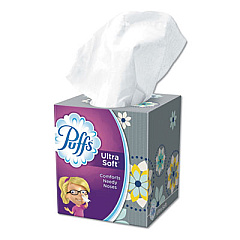 Puffs Ultra Soft Facial Tissue, 2-Ply, White, 56 Sheets/Box, 24 Boxes/Carton (35038)