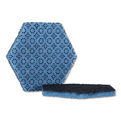 Scotch-Brite PROFESSIONAL Low Scratch Scour Pad 2000HEX, 5.75 x 5, Blue, 15/Carton