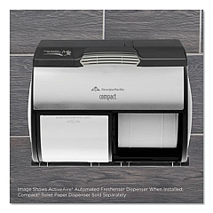 Georgia Pacific Professional ActiveAire Automated Freshener Dispenser for Compact Bath Tissue Dispenser, 10.63" x 2.88" x 3.75", Black (56765)