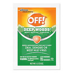 OFF! Deep Woods Towelettes, 12/Box, 12 Boxes/Carton (611072)