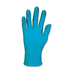 KleenGuard G10 Blue Nitrile Gloves, Powder-Free, Blue, 242 mm Length, X-Large, 90/Box (57374)