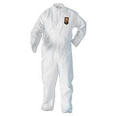 KleenGuard A20 Breathable Particle-Pro Coveralls, Zip, 2X-Large, White, 24/Carton (49005)