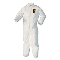 KleenGuard A40 Coveralls, White, Large, 25/Carton (44303)
