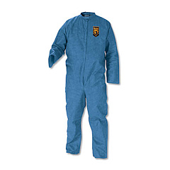 KleenGuard A20 Breathable Particle Protection Coveralls, Large, Blue, 24/Carton (58533)