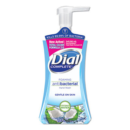 Dial Antibacterial Foaming Hand Wash, Coconut Waters, 7.5 oz Pump Bottle (09316)