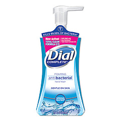 Dial Antibacterial Foaming Hand Wash, Spring Water, 7.5 oz (05401)