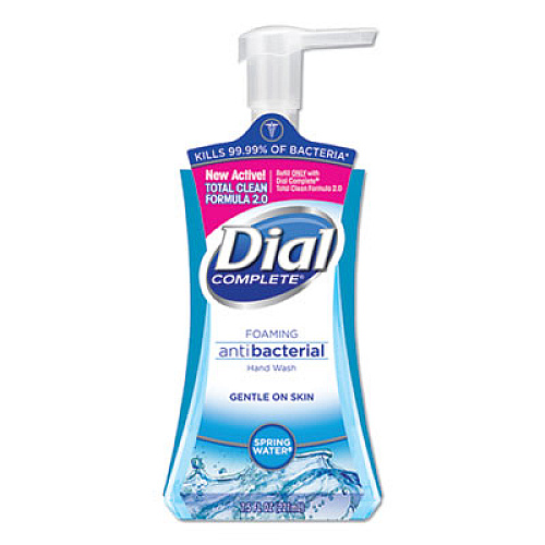 Dial Antibacterial Foaming Hand Wash, Spring Water, 7.5 oz (05401)