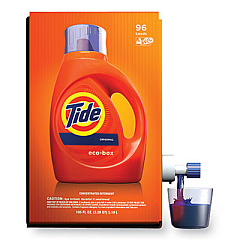 Eco-Box HE Liquid Laundry Detergent, Tide Original Scent, 105 oz Bag-In-A-Box (89013)