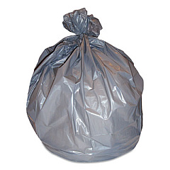 Heritage Linear Low-Density Can Liners, 40-45 gal, 1.3 mil, 40 x 46, Clear, 20/Roll, 5 Rolls/Carton (H8046SCR01)