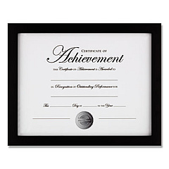 DAX Wood Gallery Frame with Two-Way Easel, 8.5 x 11, Black (NDWG8511BT)