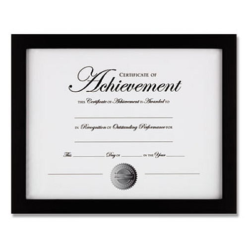 DAX Wood Gallery Frame with Two-Way Easel, 8.5 x 11, Black (NDWG8511BT)