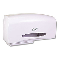 Scott Essential Coreless Twin Jumbo Roll Tissue Dispenser, 20 1/10 x 5 9/10 x 10 9/10 (09609)