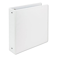 Samsill Earth's Choice Biobased Economy Round Ring View Binders, 3 Rings, 2" Capacity, 11 x 8.5, White (17367)