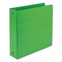 Samsill Earth's Choice Biobased Economy Round Ring View Binders, 3 Rings, 2" Capacity, 11 x 8.5, Lime (17365)