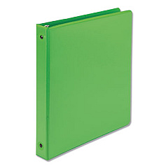 Samsill Earth's Choice Biobased Economy Round Ring View Binders, 3 Rings, 1" Capacity, 11 x 8.5, Lime (17335)