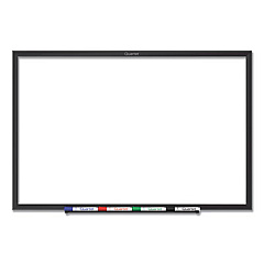 Quartet Classic Series Total Erase Dry Erase Board, 24 x 18, White Surface, Black Frame (S531B)