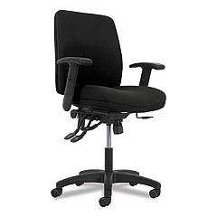 HON Network Mid-Back Task Chair, Supports Up to 250 lb, 18.3" to 22.8" Seat Height, Black (VL282A2VA10T)