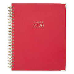 AT-A-GLANCE Harmony Weekly/Monthly Hardcover Planner, 11 x 8.5, Berry Cover, 13-Month (Jan to Jan): 2022 to 2023 (609990559)