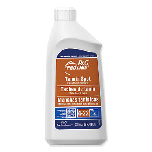 P&G Pro Line Tannin Spot Carpet Spot Remover, Peach, 25 oz Bottle, 15/Carton (03447)