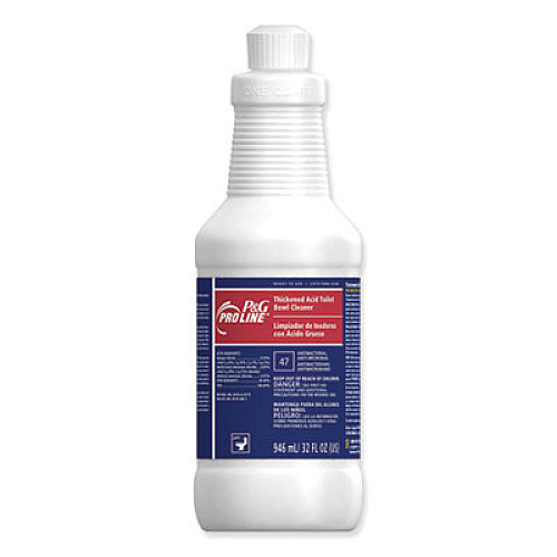 P&G Pro Line Thickened Acid Toilet Bowl Cleaner, 32 oz Bottle, 12/Carton (02034)