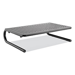 Innovera Metal Monitor Riser, 14.63" X 9.25" X 4", Black, Supports 44 Lbs