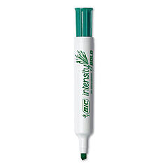 BIC Intensity Bold Tank-Style Dry Erase Marker, Broad Chisel Tip, Green, Dozen (DEC11GN)
