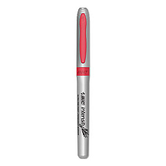 BIC Intensity Ultra Fine Tip Permanent Marker, Extra-Fine Needle Tip, Rambunctious Red, Dozen (GPMU11RD)