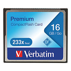 Verbatim 16GB 233X Premium CompactFlash Memory Card (97982)