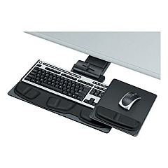 Fellowes Professional Executive Adjustable Keyboard Tray, 19w x 10.63d, Black (8036101)