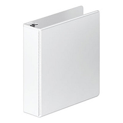 Wilson Jones Heavy-Duty Round Ring View Binder with Extra-Durable Hinge, 3 Rings, 2" Capacity, 11 x 8.5, White (36344W)