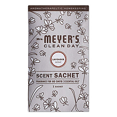 Mrs. Meyer's Clean Day Scent Sachets, Lavender, 0.05 lbs Sachet, 18/Carton (308115)
