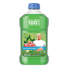 Mr. Clean Multipurpose Cleaning Solution, 45 oz Bottle, Gain Original Scent, 6/Carton (78418)