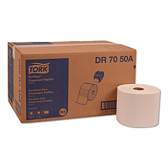 Tork Rollnap Dispenser Napkins, 1-Ply, 17" x 7.13", Roll, White, 6000/Carton (DR7050A)