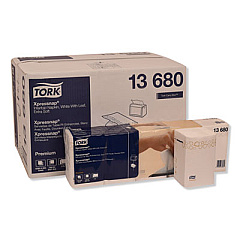 Tork Premium Xpressnap Interfold Dispenser Napkins, 2-Ply,13x8.5, White,500/PK,8PK/CT (13680)