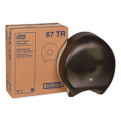 Tork Jumbo Bath Tissue Dispenser, 12.9 x 5.8 x 14.9, Smoke (67TR)