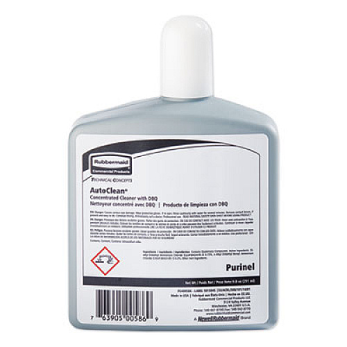 Rubbermaid Commercial Purinel Drain Maintainer/Cleaner, 9.8oz Refill, Use w/AutoClean Systems, 6/CT (400586)