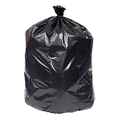 Pitt Plastics Eco-Strong Can Liner, 16 gal, 0.9 mil, 24" x 32", Black, 500/Carton (EC243209K)