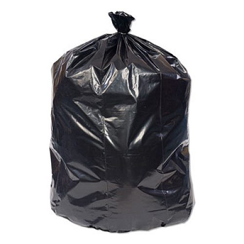 Pitt Plastics Eco-Strong Can Liner, 16 gal, 0.9 mil, 24" x 32", Black, 500/Carton (EC243209K)