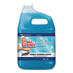 Mr. Clean Professional Glass and Multi-Surface Cleaner with Scotchgard Protector, Apple, 1 Gal, Ready-To-Use, 2/Carton (81633)