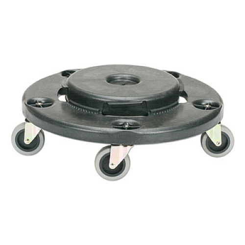 AbilityOne 7240016811786 SKILCRAFT Trash Can Dolly, 250 lb Capacity, 17.75" x 6", Black/Gray