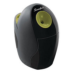 AbilityOne 7520016807013 Swingline/SKILCRAFT Personal Pencil Sharpener, AC-Powered, 4.4 x 6.6 x 7.2, Black/Green