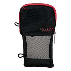 Five Star Stand 'N Store Pencil Pouch, 4 1/2 x 8, Red (50516CE8)
