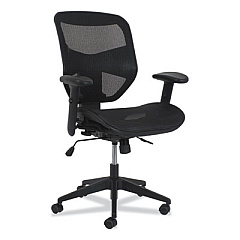 HON Prominent High-Back Task Stool, Supports Up to 250 lb, 15.94" to 19.69" Seat Height, Black (VL537MST3)