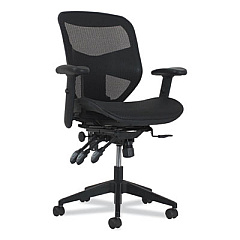 HON Prominent Mesh High-Back Task Chair, Supports Up to 250 lb, 16.93" to 20.67" Seat Height, Black (VL536MST3)