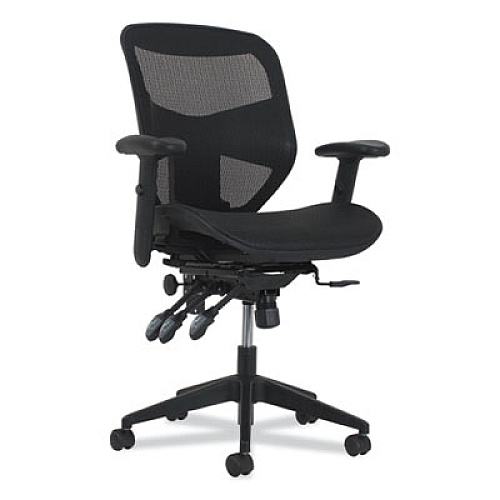 HON Prominent Mesh High-Back Task Chair, Supports Up to 250 lb, 16.93" to 20.67" Seat Height, Black (VL536MST3)